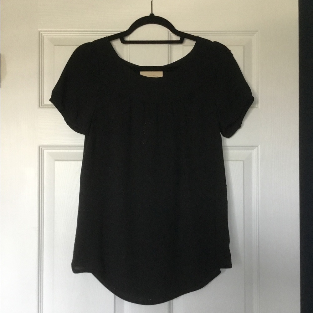 NWT Anthropologie Vanessa Virginia Top - Black - 6